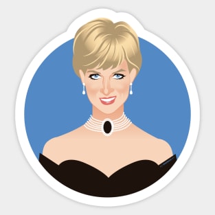 Lady Di Sticker